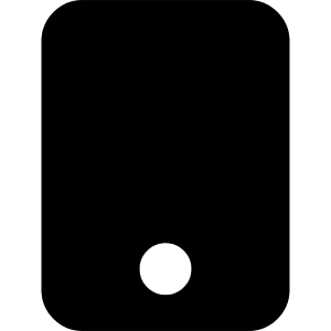 Phone Icon from Block – Free Set