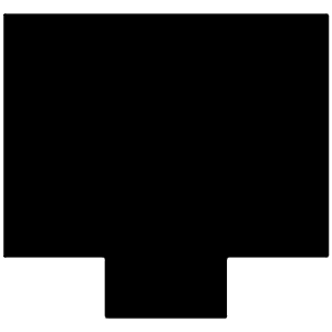 Tv Icon from Block – Free Set