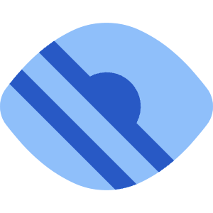 Visual Blind Icon from Core Flat Set