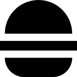 Burger Icon from Block – Free Set