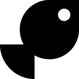 Fish Icon from Block – Free Set
