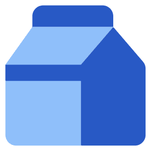 Milk Carton Icon from Core Flat Set