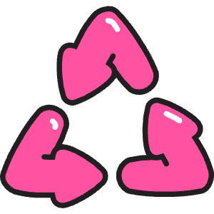 Recycle Icon from Stickies Colors - Free Set