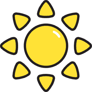Sun Icon from Stickies Colors - Free Set