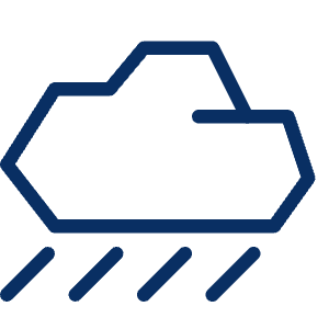 Cloud Rain 1 Icon from Cyber Line - Free Set