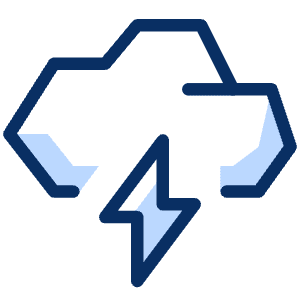 Cloud Storm Icon from Cyber Duotone - Free Set