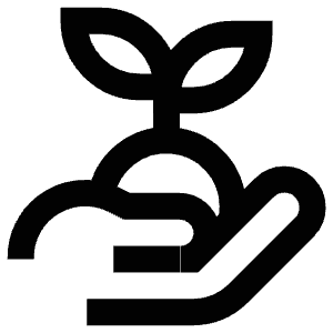 Hand Holding Seedling Icon from Atlas Line Set