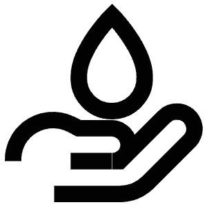 Hand Holding Water Icon from Atlas Line Set