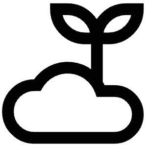 Plant Cloud Icon from Atlas Line Set