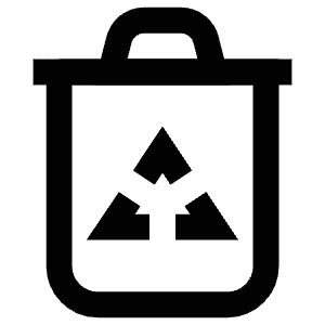 Recycle Trash Icon from Atlas Line Set