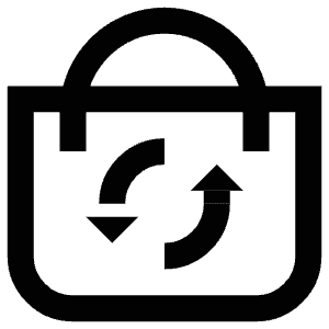 Shopping Bag Recycle Icon from Atlas Line Set