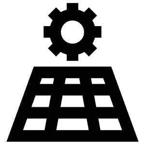 Solar Panel Sun Icon from Atlas Line Set