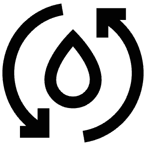 Water Recycle Icon from Atlas Line Set