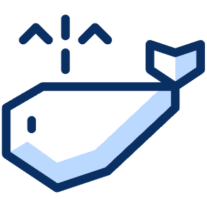 Whale Icon from Cyber Duotone - Free Set