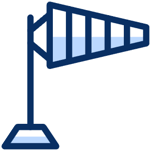 Wind Flag Icon from Cyber Duotone - Free Set