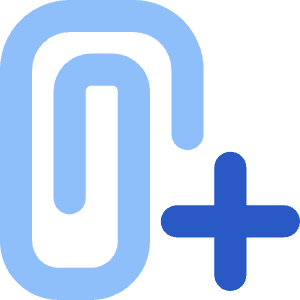 Attach File Add Icon from Core Flat Set