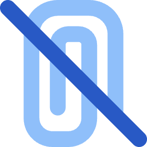 Attach File Off Icon from Core Flat Set