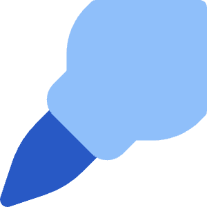 Brush Pen Tip Diagonal Icon from Core Flat Set