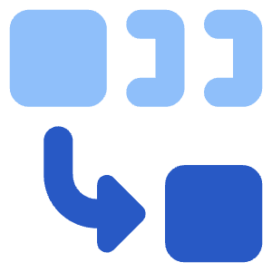 Combine Icon from Core Flat Set