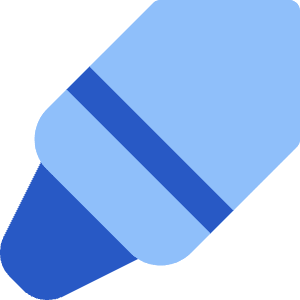 Crayon Tip Diagonal Icon from Core Flat Set