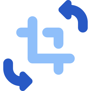 Crop And Rotate Icon from Core Flat Set