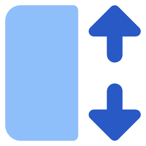 Dimension Vertical Icon from Core Flat Set