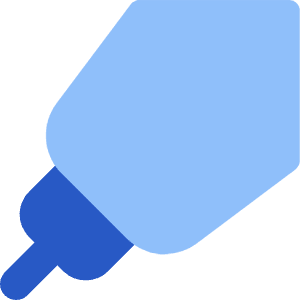 Drawing Pen Tip Diagonal Icon from Core Flat Set