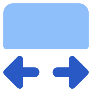 Edit Transform Width Icon from Core Flat Set