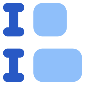Equal Height Icon from Core Flat Set