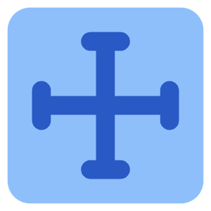 Equal Size Icon from Core Flat Set