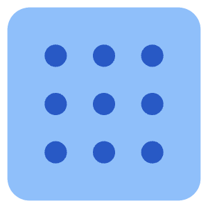 Grid Dots Icon from Core Flat Set