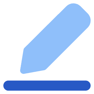 Pencil Line Icon from Core Flat Set