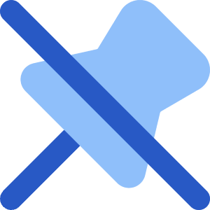 Pin 1 Disabled Icon from Core Flat Set