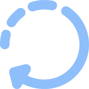 Rotate Right Dash 2 Icon from Core Flat Set