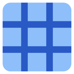 Show Grid Icon from Core Flat Set