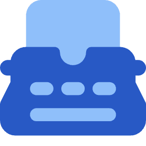 Typewriter Icon from Core Flat Set