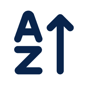 AZ Sort Descending Letters Line Icon from Mingcute Line Set