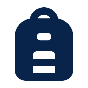 Backpack Fill Icon from Mingcute Fill Set