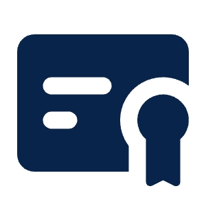 Certificate 2 Fill Icon from Mingcute Fill Set