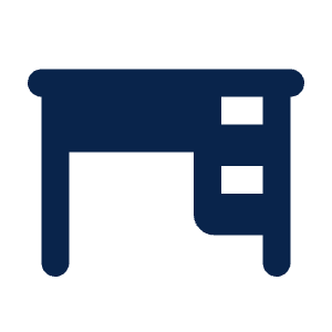Desk Fill Icon from Mingcute Fill Set