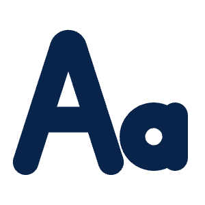Font Size Fill Icon from Mingcute Fill Set