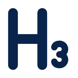 Heading 3 Fill Icon from Mingcute Fill Set