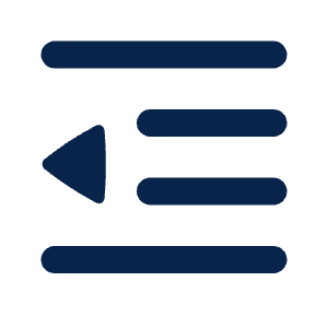 Indent Decrease Line Icon from Mingcute Line Set