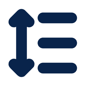 Line Height Fill Icon from Mingcute Fill Set