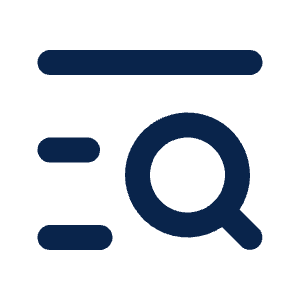 List Search Line Icon from Mingcute Line Set