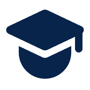 Mortarboard Fill Icon from Mingcute Fill Set