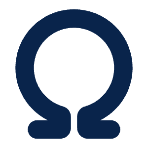 Omega Fill Icon from Mingcute Fill Set