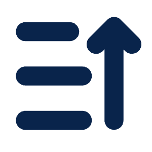 Sort Ascending Fill Icon from Mingcute Fill Set