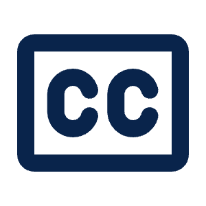 Subtitle Line Icon from Mingcute Line Set