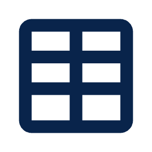 Table Line Icon from Mingcute Line Set
